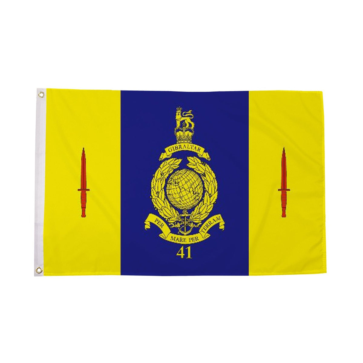 Flagmania 41 Commando Royal Marines 5ft x 3ft Polyester Flag