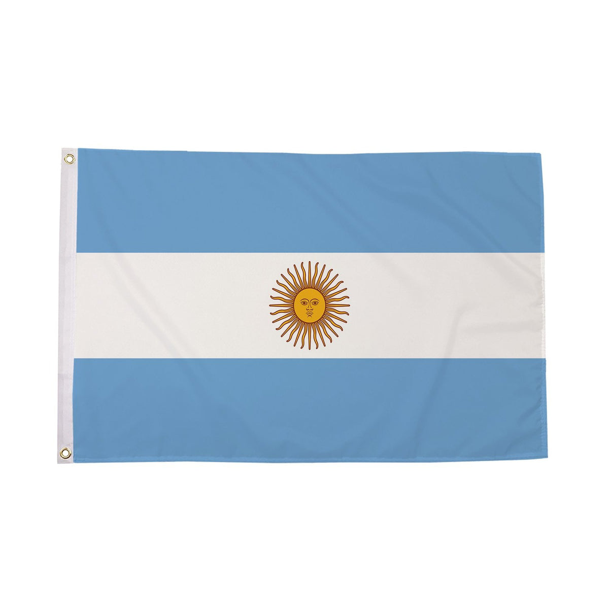 Flagmania Argentina 3ft x 2ft Polyester Flag on white background