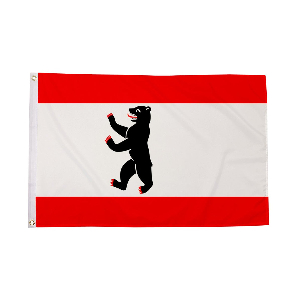 Flagmania Berlin 3ft x 2ft Polyester Flag on white background