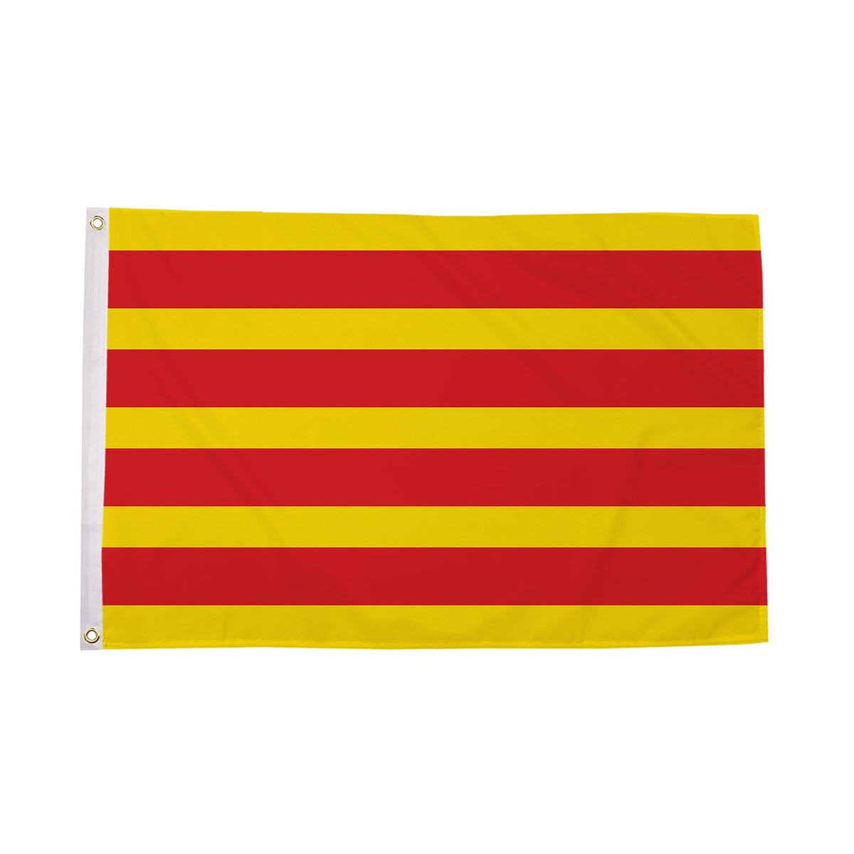 Flagmania Catalonia 3ft x 2ft Polyester Flag on white background