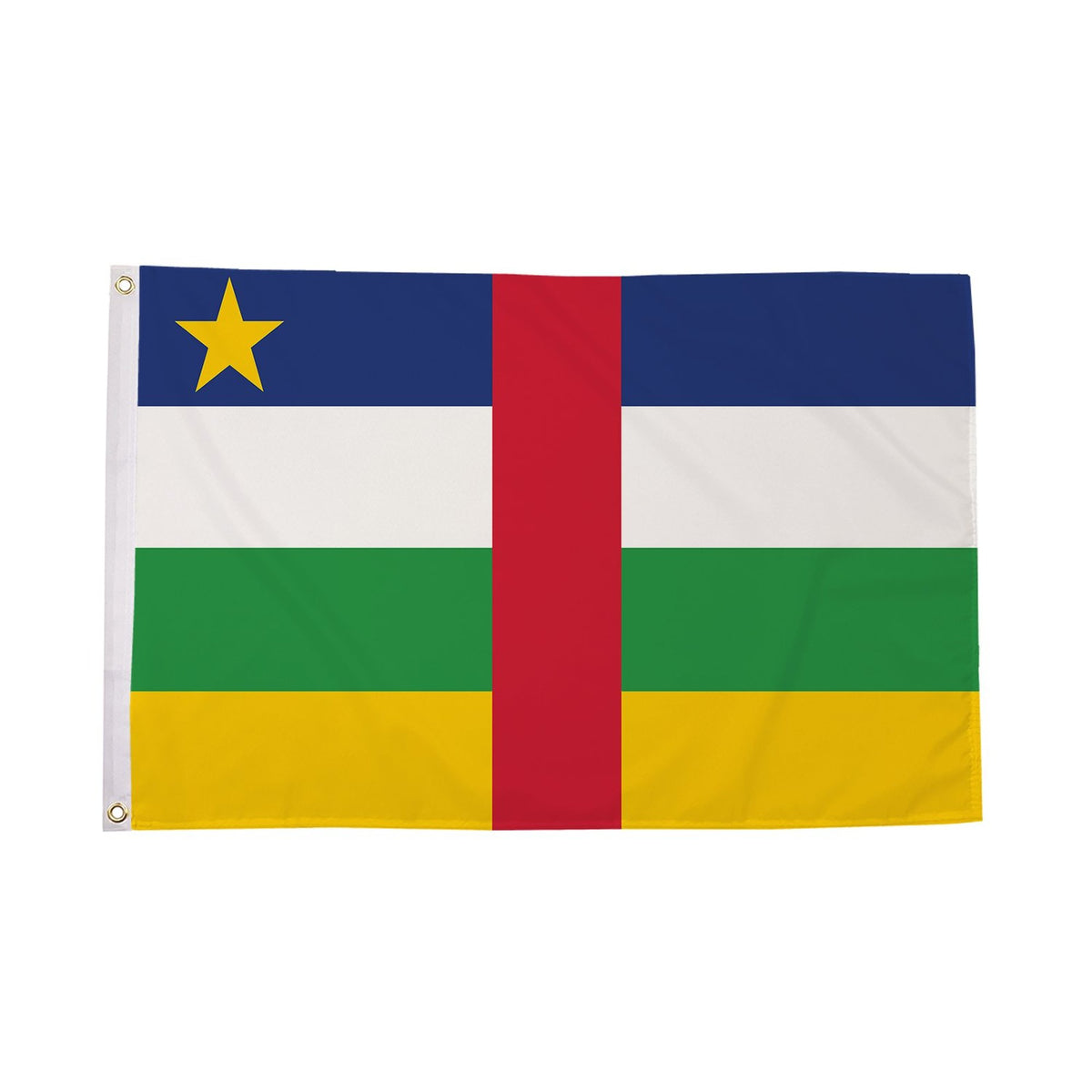 Flagmania Central African Republic 8ft x 5ft polyester flag