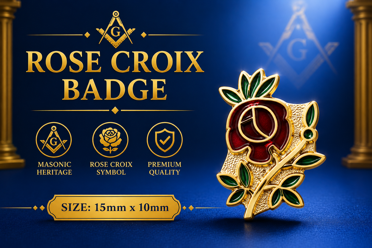 Rose Croix Freemasons Masonic Lapel Pin Badge – 15mm x 10mm