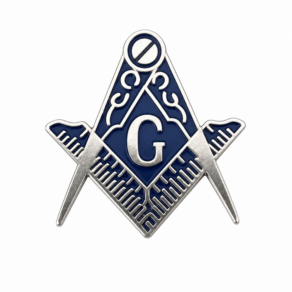 Masonic Crest With G Freemason Lapel Pin Badge – 17mm x 15mm