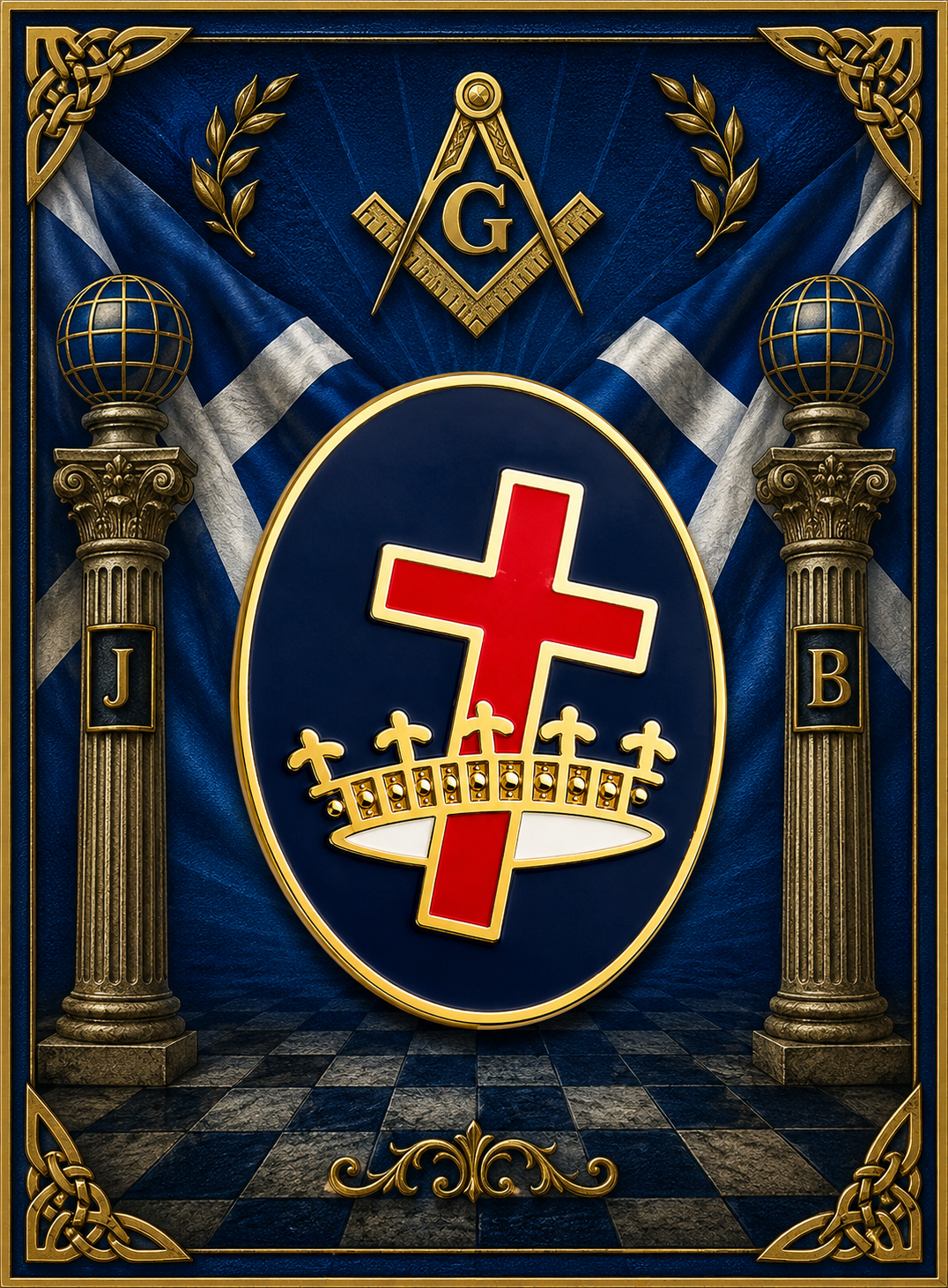Knights Templar Freemason Masonic Lapel Pin Badge – 17mm x 14mm