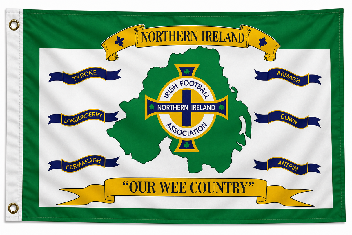 Ireland Our Wee Country Polyester Flag 5ft x 3ft (Drawer 4)