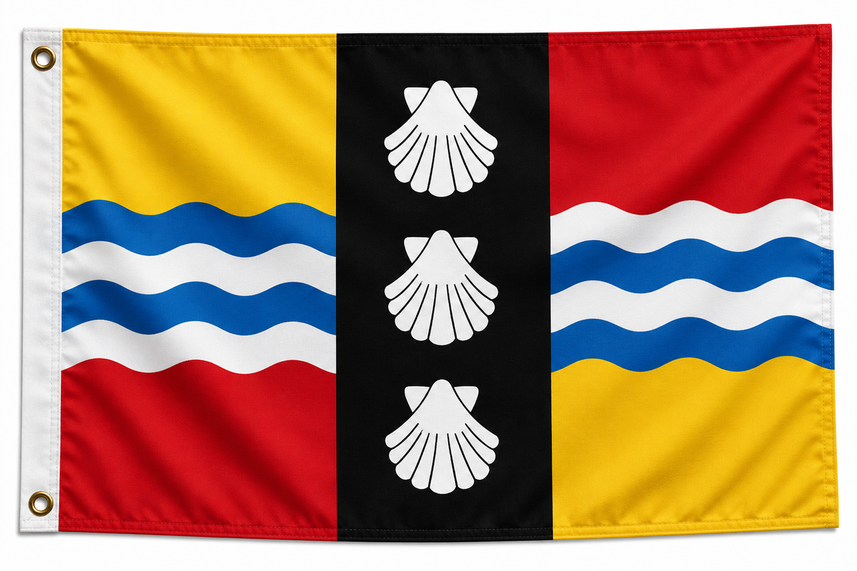 Bedfordshire New Polyester Flag 5ft x 3ft (Drawer 4)