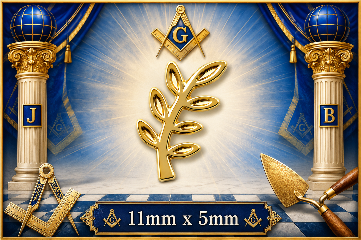 Sprig Of Acacia Freemason Masonic Lapel Pin Badge – 11mm x 5mm