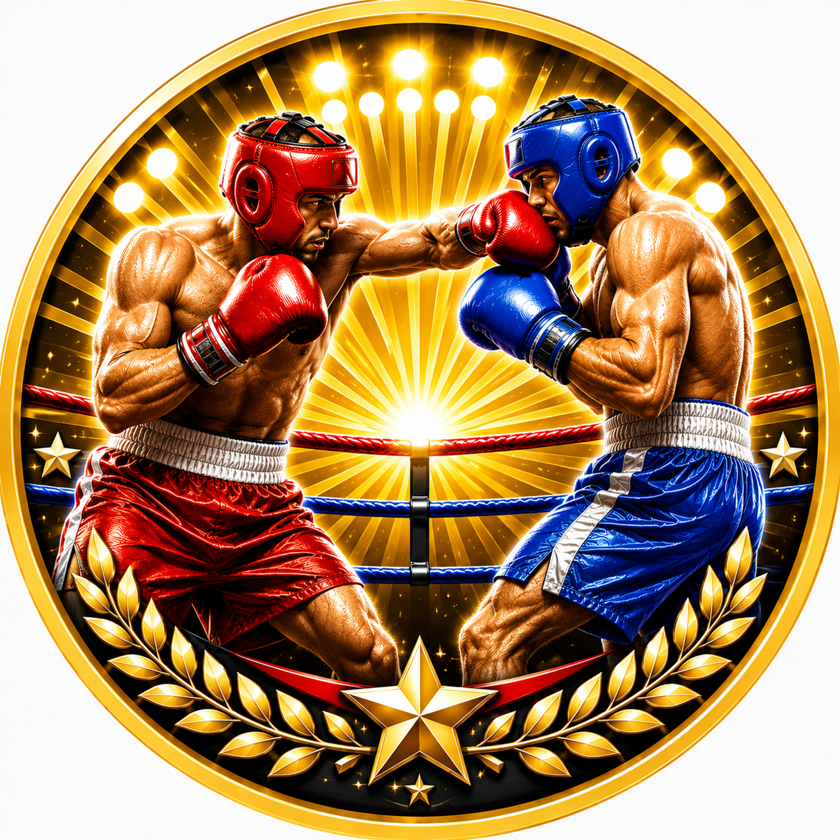 Apex Resin Boxing Trophy with 25mm Centre & Free Engraving 155mm