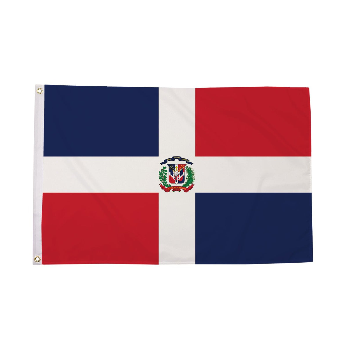Flagmania Dominican Republic 5ft x 3ft Polyester Flag