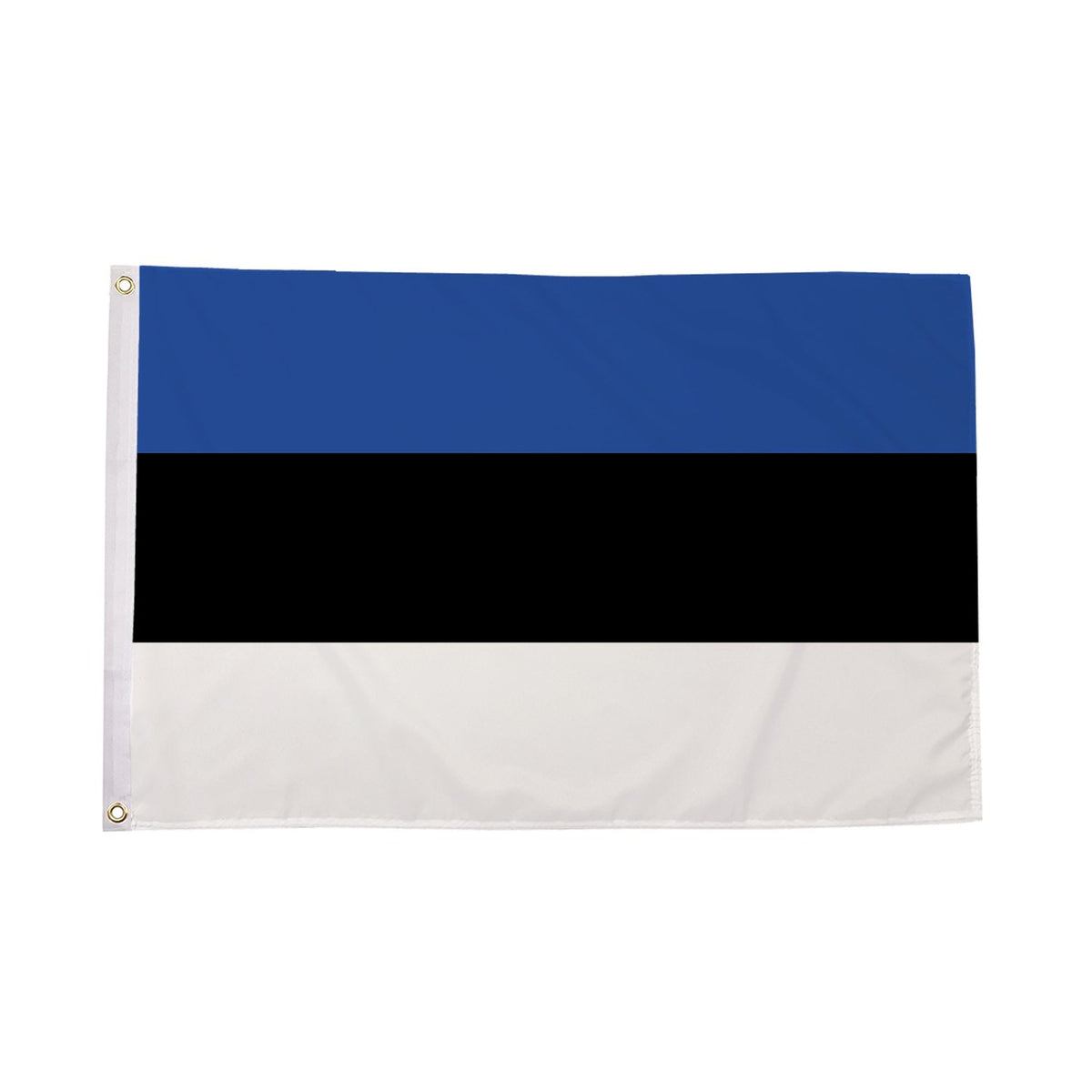 Flagmania Estonia 3ft x 2ft Polyester Flag on white background
