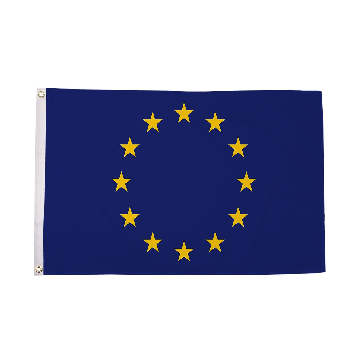 Flagmania European Union (EU) 3ft x 2ft Polyester Flag on white background