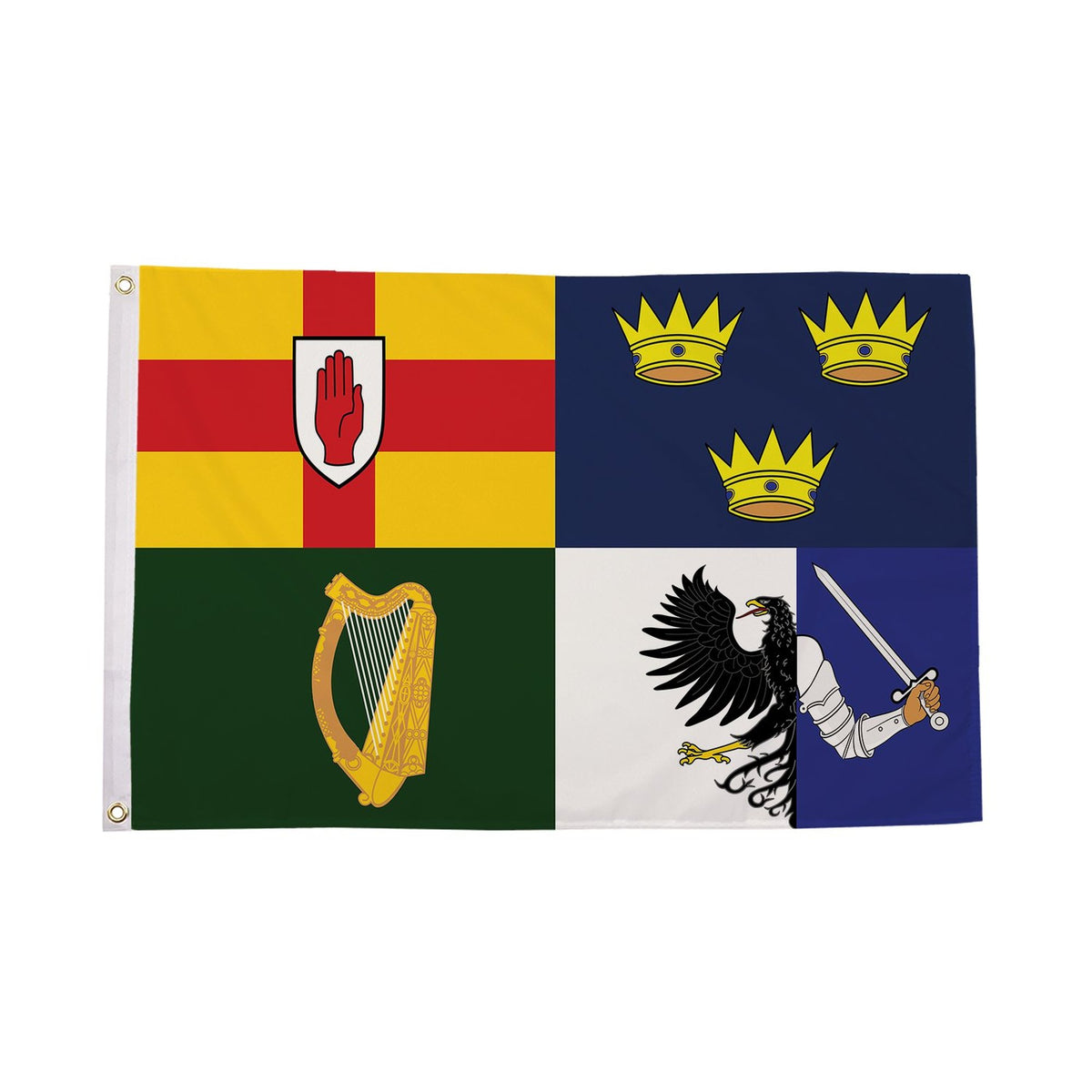 Flagmania Four Provinces 3ft x 2ft Polyester Flag on white background