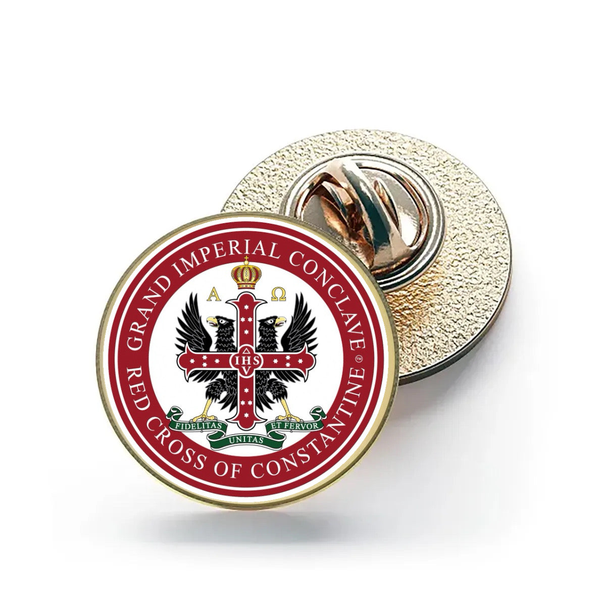 Grand Imperial Conclave – 26mm Economy Masonic Badge with Butterfly Clutch (M18)