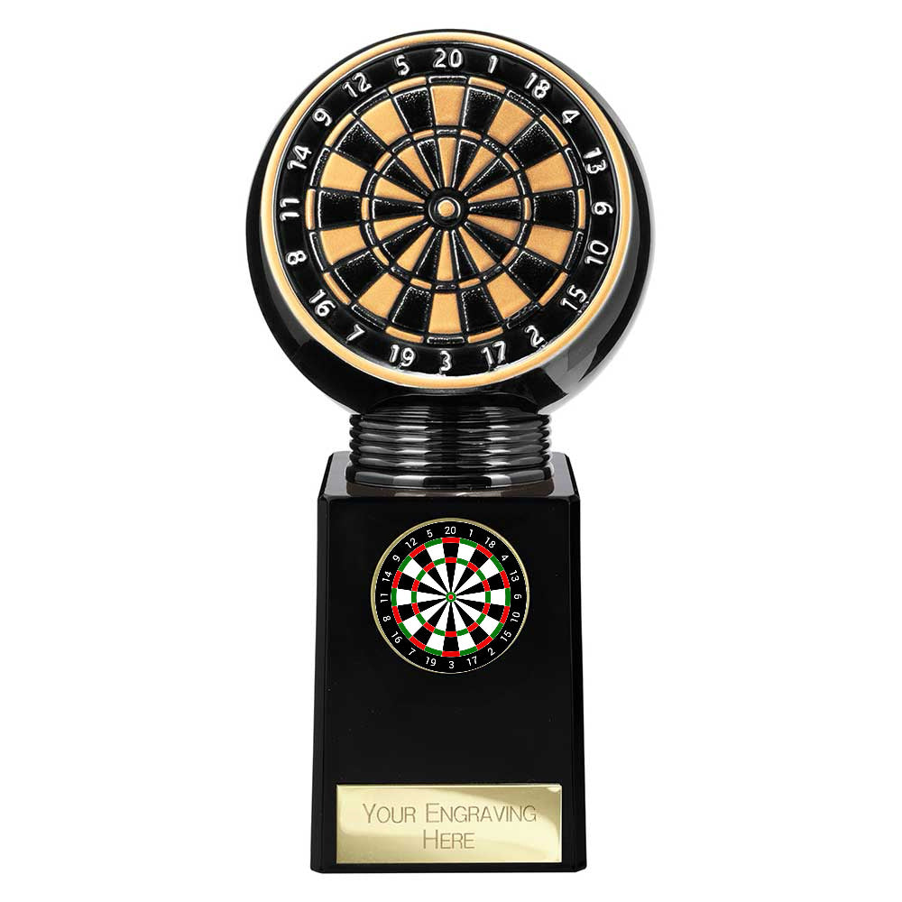 Personalised Black Viper Legend Darts Award 165mm – Gold & Black with Free Engraving