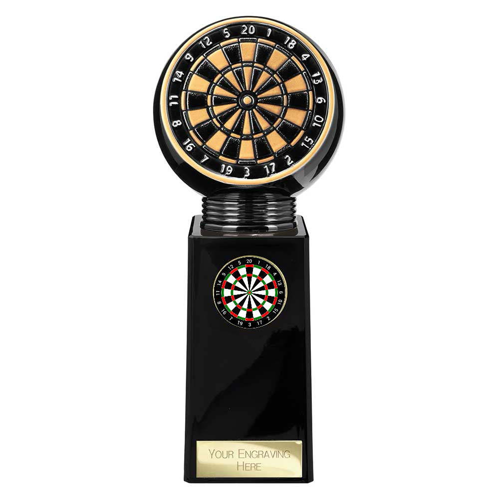 Personalised Black Viper Legend Darts Award 190mm – Gold & Black with Free Engraving
