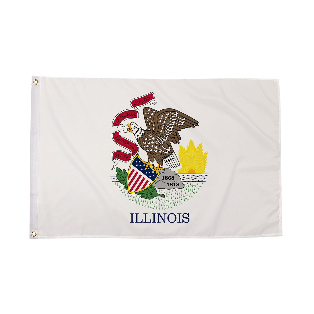 Flagmania Illinois 5ft x 3ft Polyester Flag