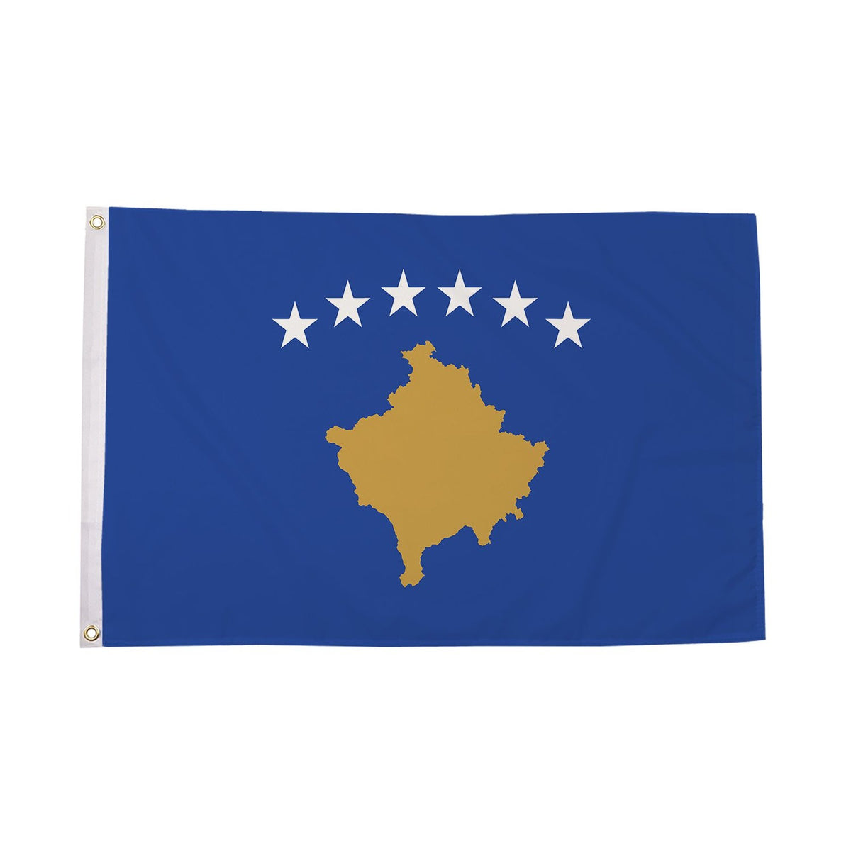 Flagmania Kosovo 3ft x 2ft Polyester Flag on white background