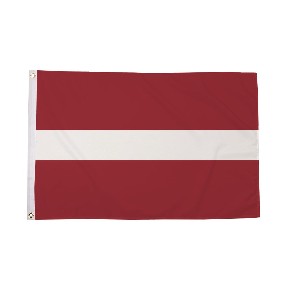 Flagmania Latvia 3ft x 2ft Polyester Flag on white background