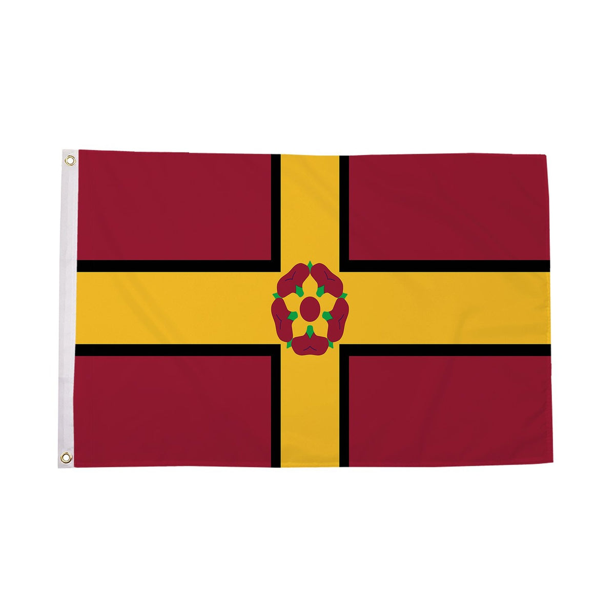 Flagmania Northamptonshire (New) 3ft x 2ft Polyester Flag on white background