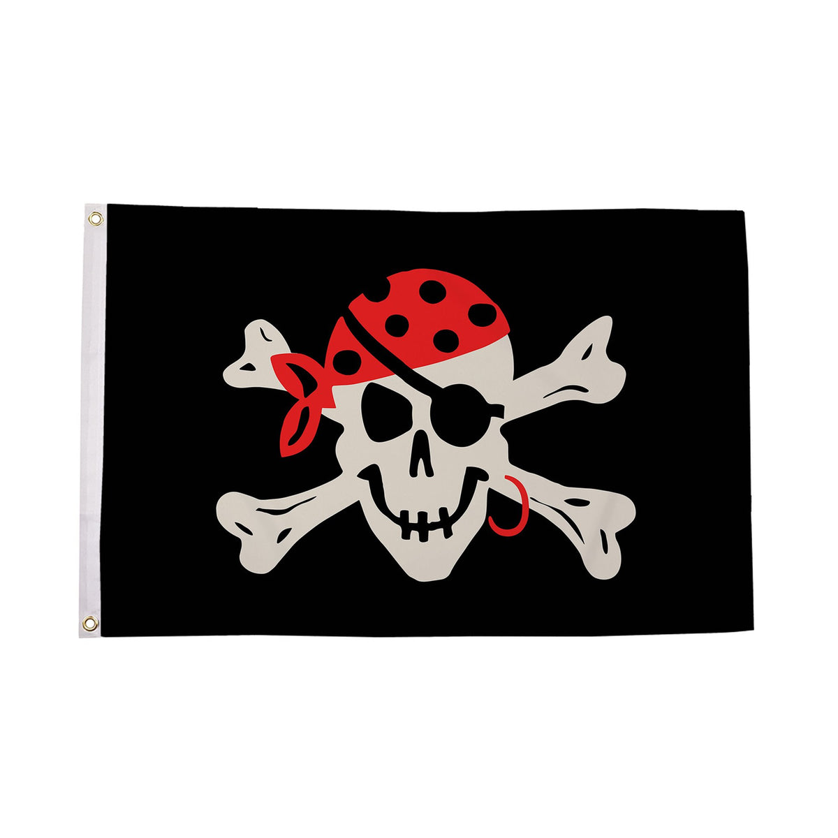 Flagmania One Eyed Jack 3ft x 2ft Polyester Flag on white background
