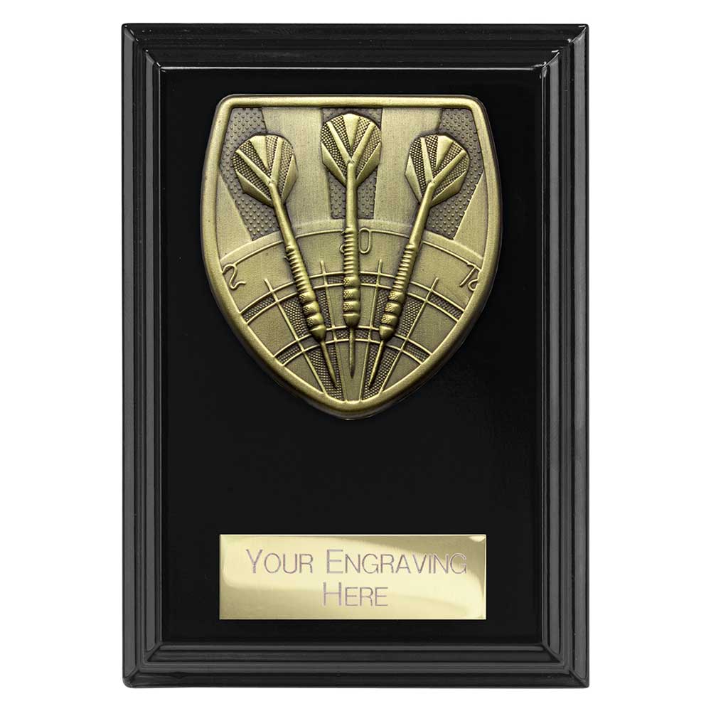Personalised Cobra Darts Plaque Award 125mm – Black with Free Engraving