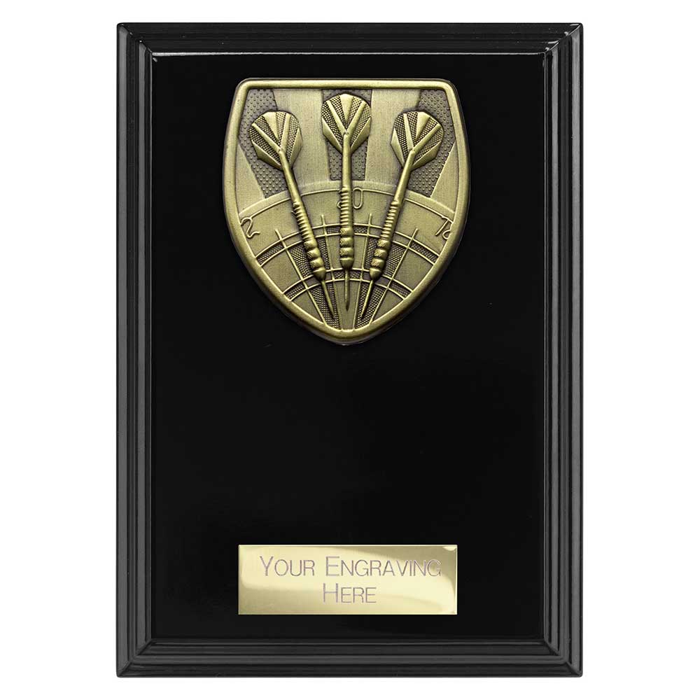 Personalised Cobra Darts Plaque Award 150mm – Black with Free Engraving