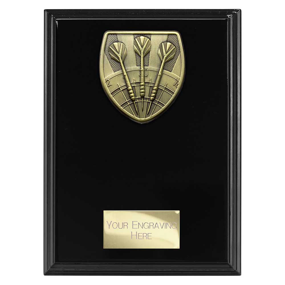 Personalised Cobra Darts Plaque Award 175mm – Black with Free Engraving