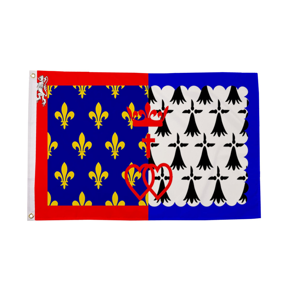 Flagmania Pays de la Loire 5ft x 3ft Polyester Flag