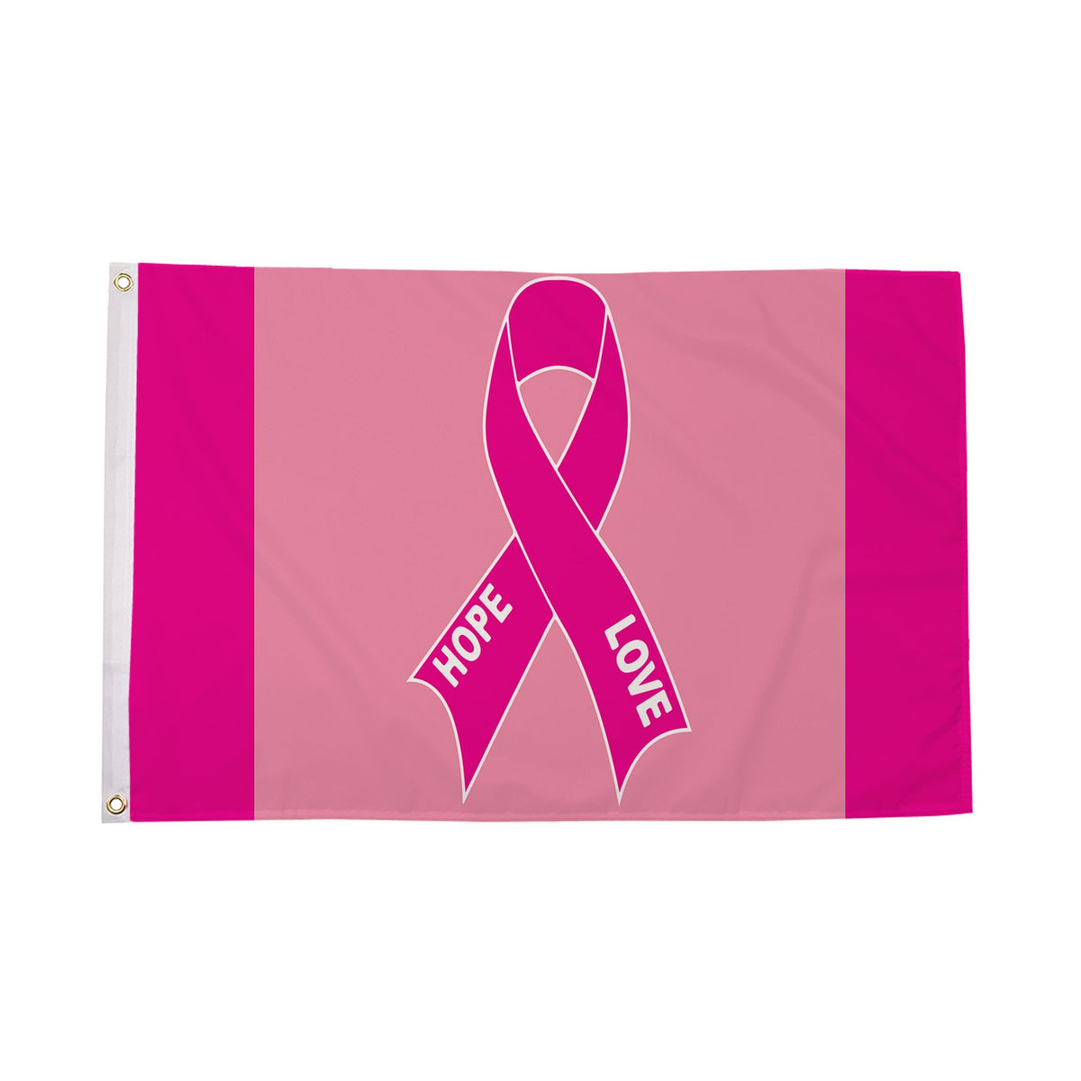 Flagmania Pink Ribbon 5ft x 3ft Polyester Flag