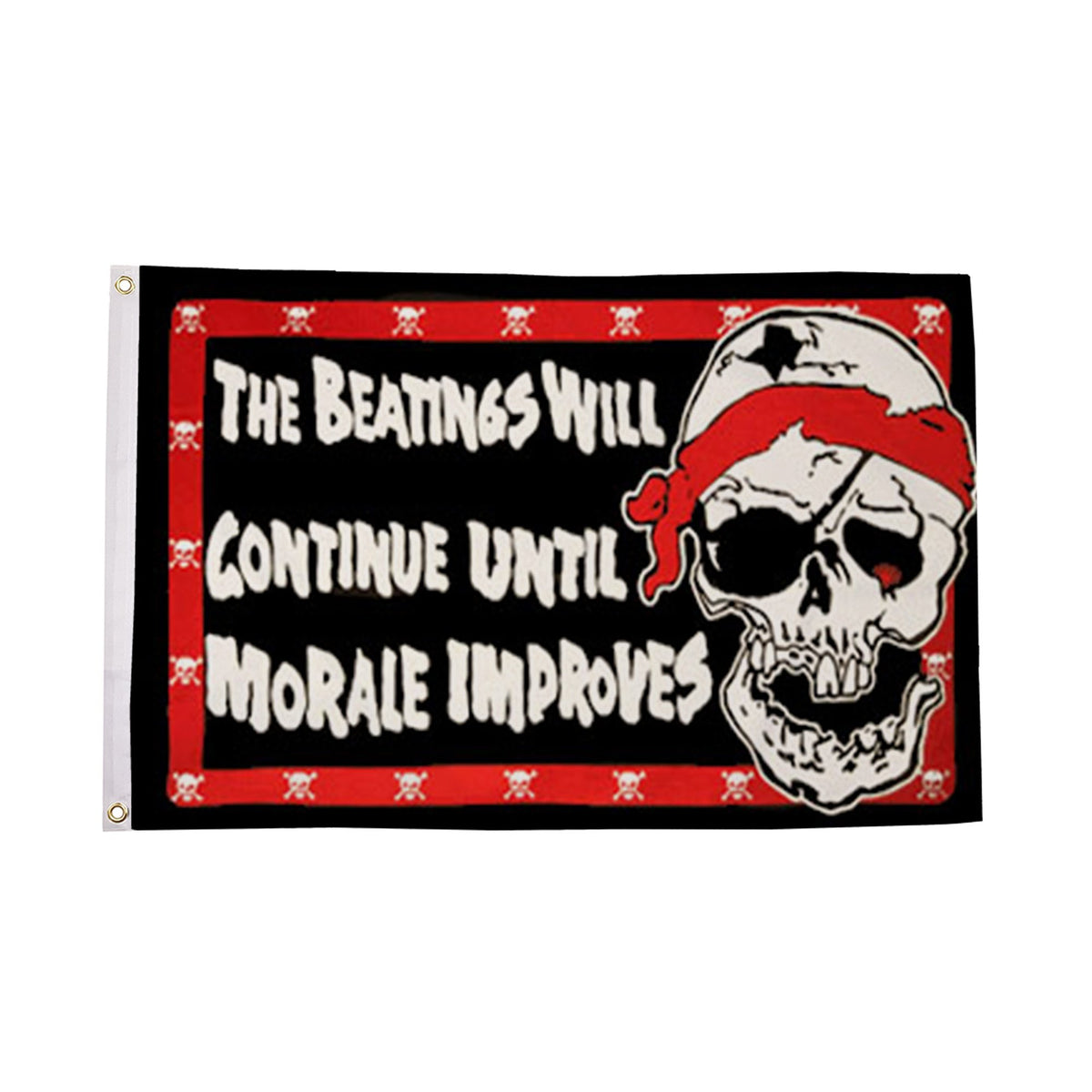 Flagmania Pirate Beatings 5ft x 3ft Polyester Flag