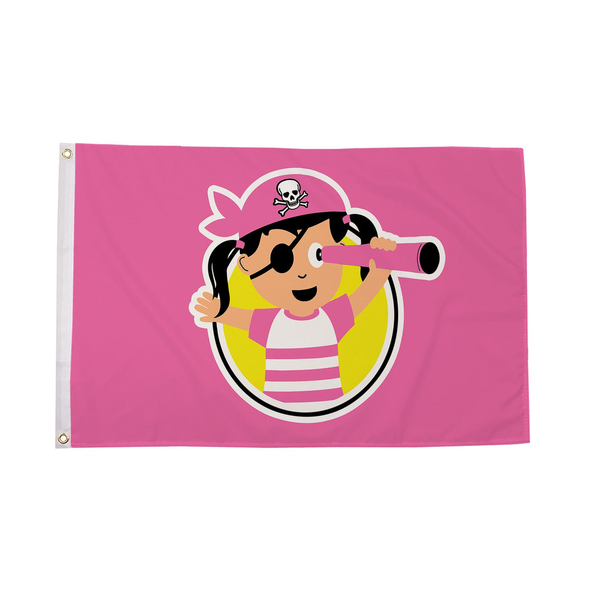 Flagmania Pirate Child Girl 8ft x 5ft polyester flag