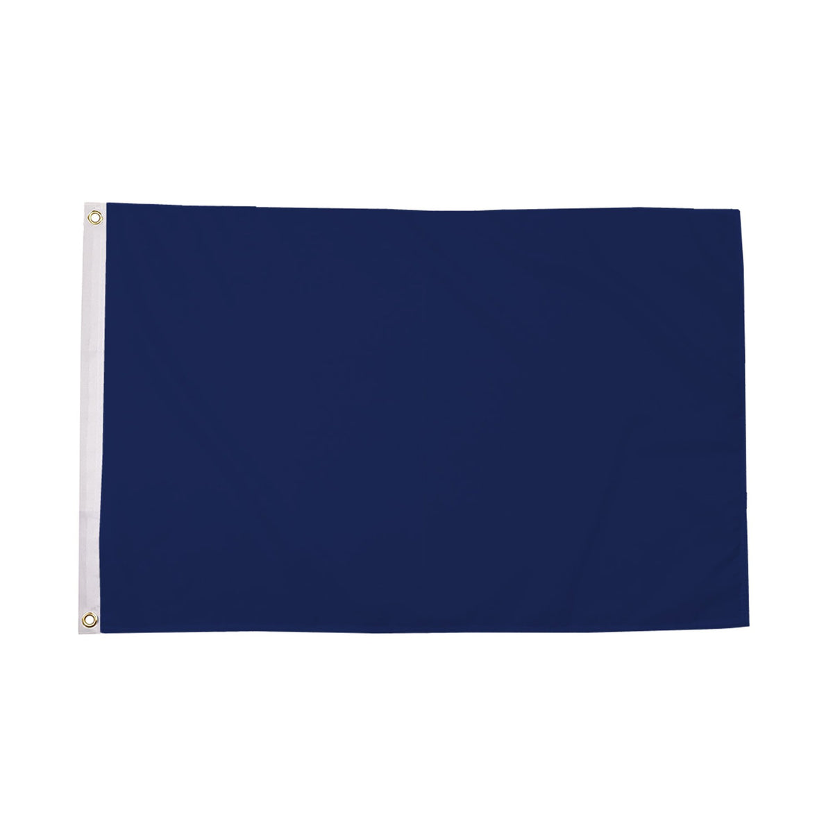 Flagmania Plain Navy Blue 3ft x 2ft Polyester Flag on white background