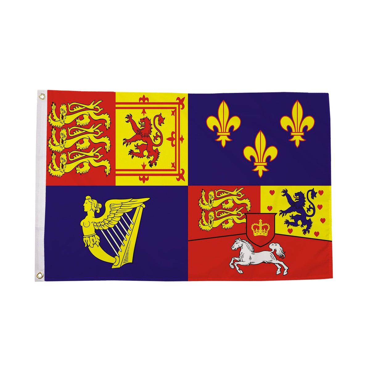 Flagmania Royal Banner 1714-1801 (House of Hanover) 5ft x 3ft Polyester Flag
