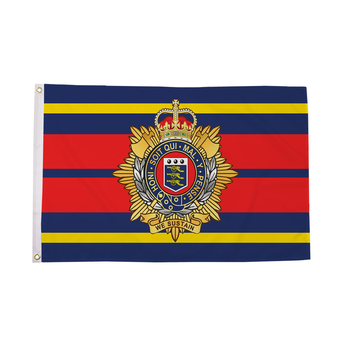Flagmania Royal Logistic Corps 5ft x 3ft Polyester Flag