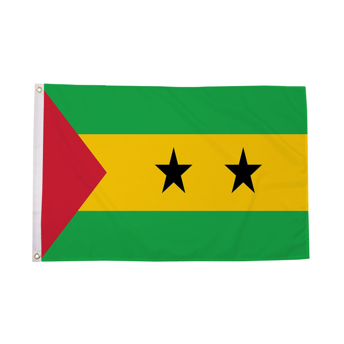 Flagmania Sao Tome and Principe 8ft x 5ft polyester flag