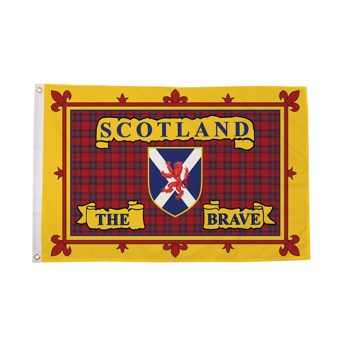 Flagmania Scotland The Brave 5ft x 3ft Polyester Flag