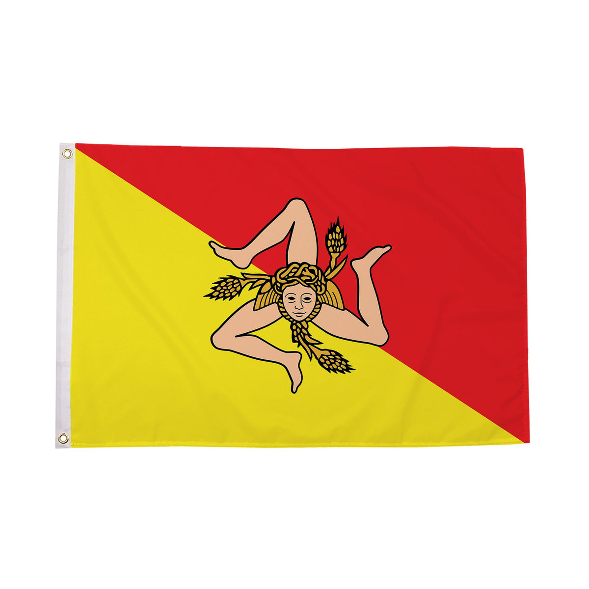 Flagmania Sicily 5ft x 3ft Polyester Flag