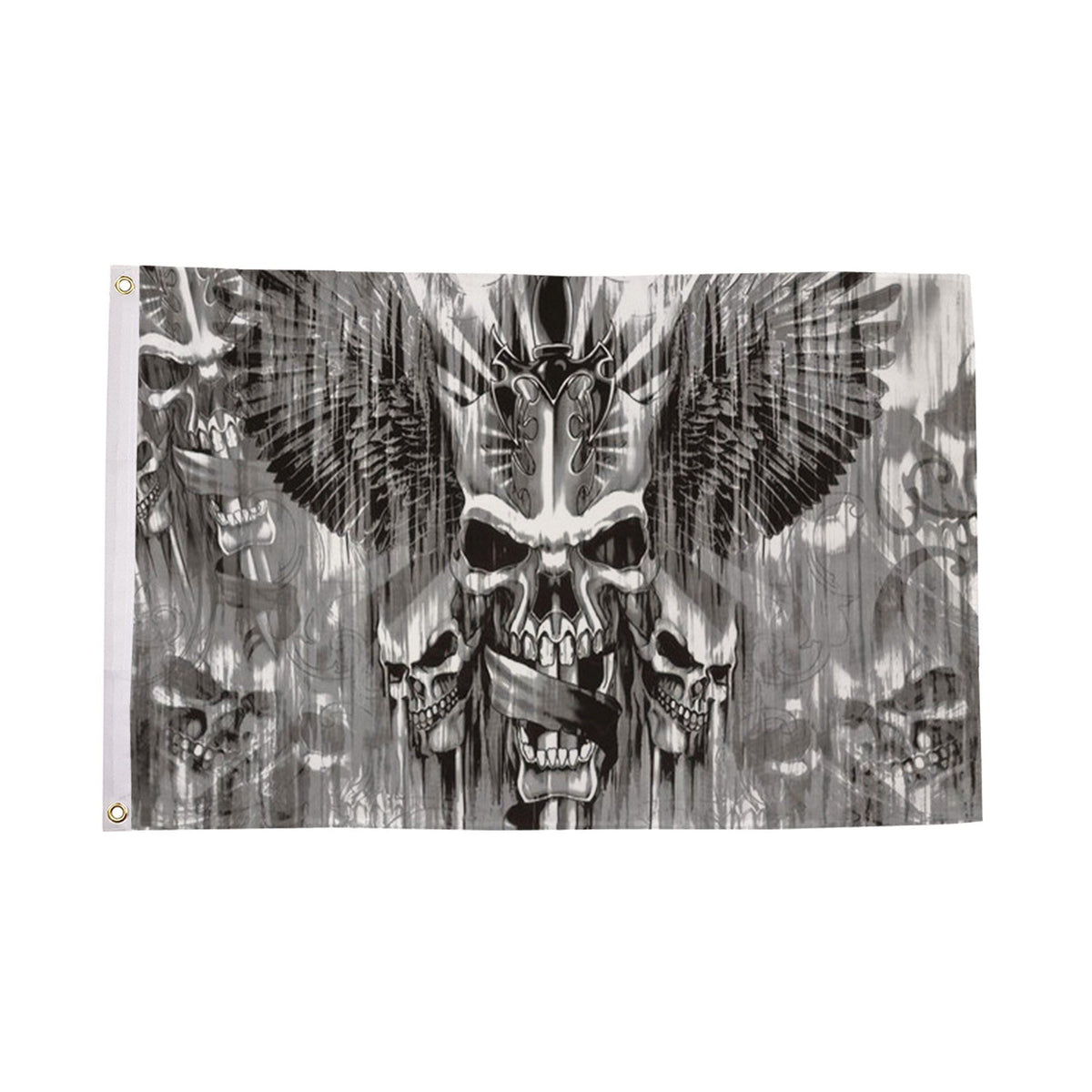 Flagmania Skull with Sword 5ft x 3ft Polyester Flag