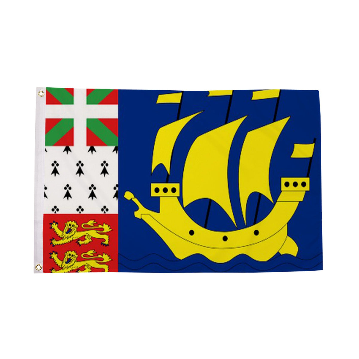 Flagmania St Pierre 5ft x 3ft Polyester Flag