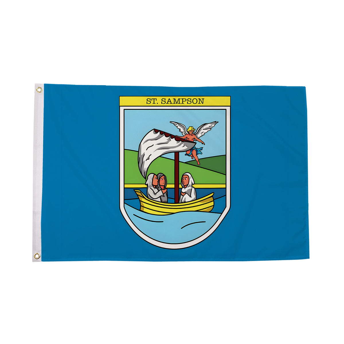Flagmania St Sampson 5ft x 3ft Polyester Flag