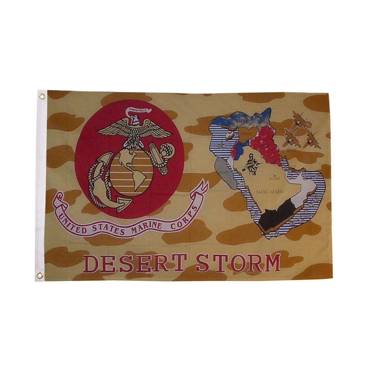 Flagmania USMC Desert Storm 5ft x 3ft Polyester Flag