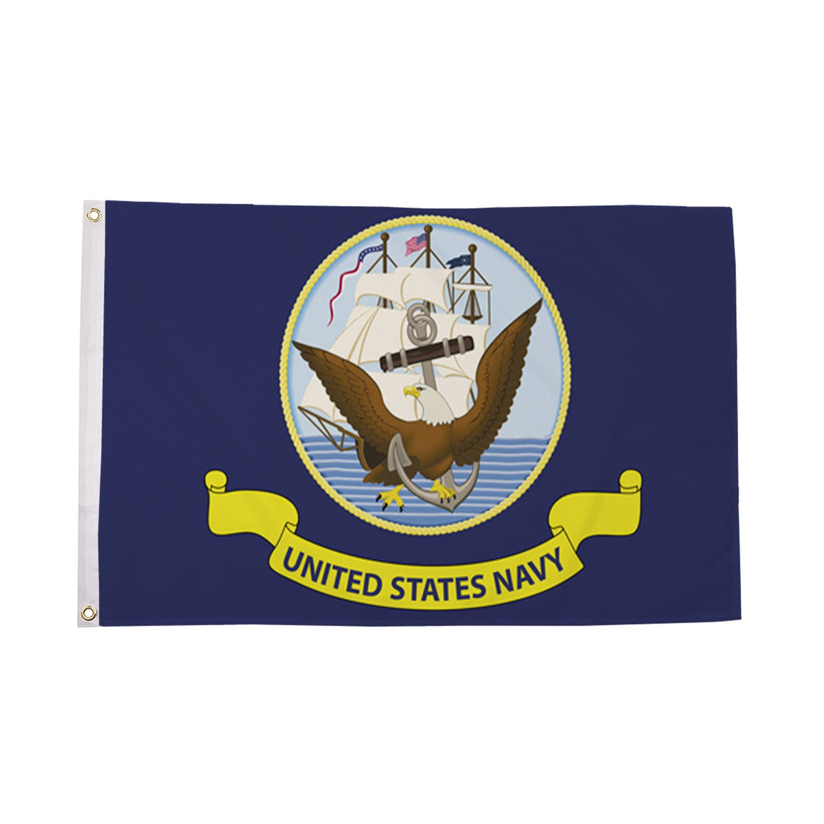 Flagmania US Navy 5ft x 3ft Polyester Flag