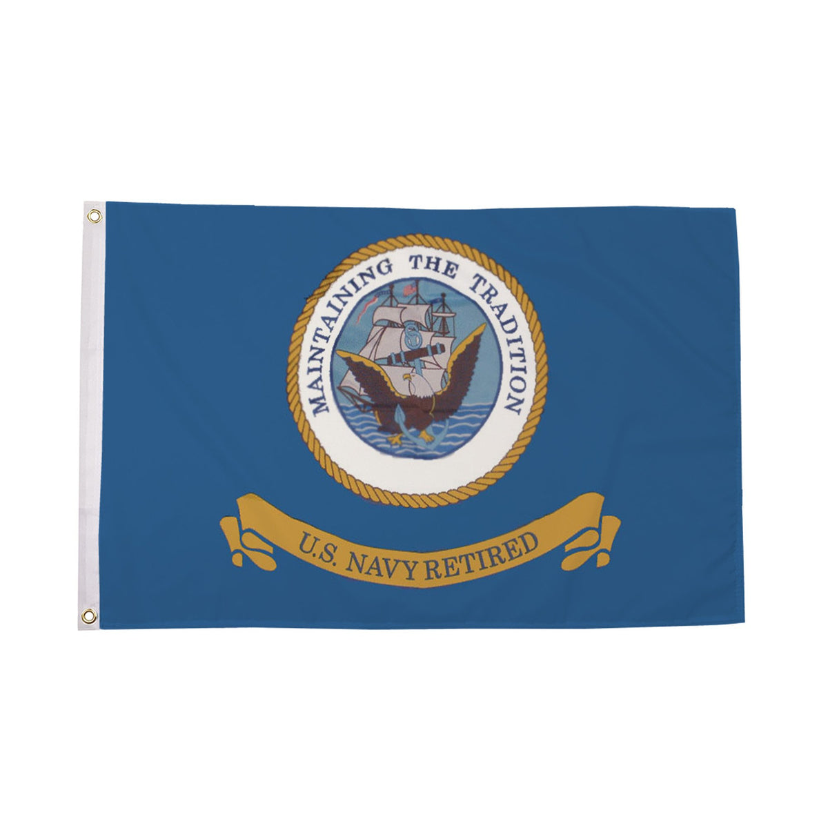 Flagmania US Navy Retired 5ft x 3ft Polyester Flag