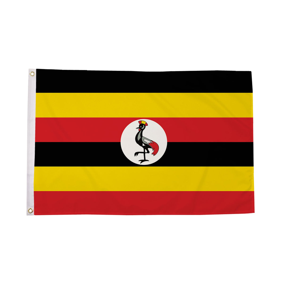 Flagmania Uganda 8ft x 5ft polyester flag