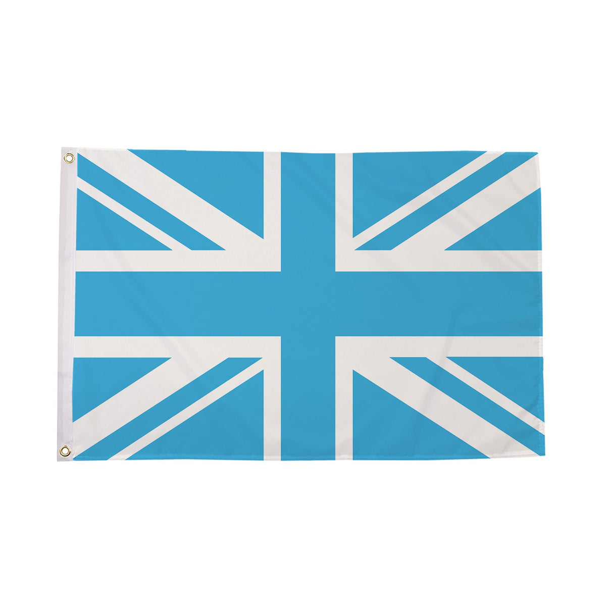 Flagmania Union Jack Sky Blue 5ft x 3ft Polyester Flag