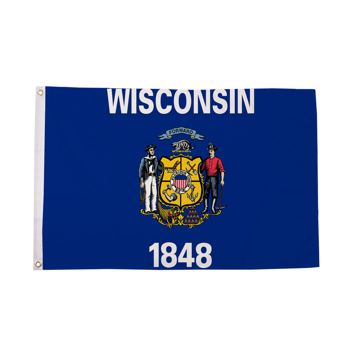 Flagmania Wisconsin 5ft x 3ft Polyester Flag