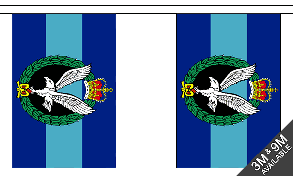 Army Air Corps 3 metre bunting, 10 flags - Flagmania