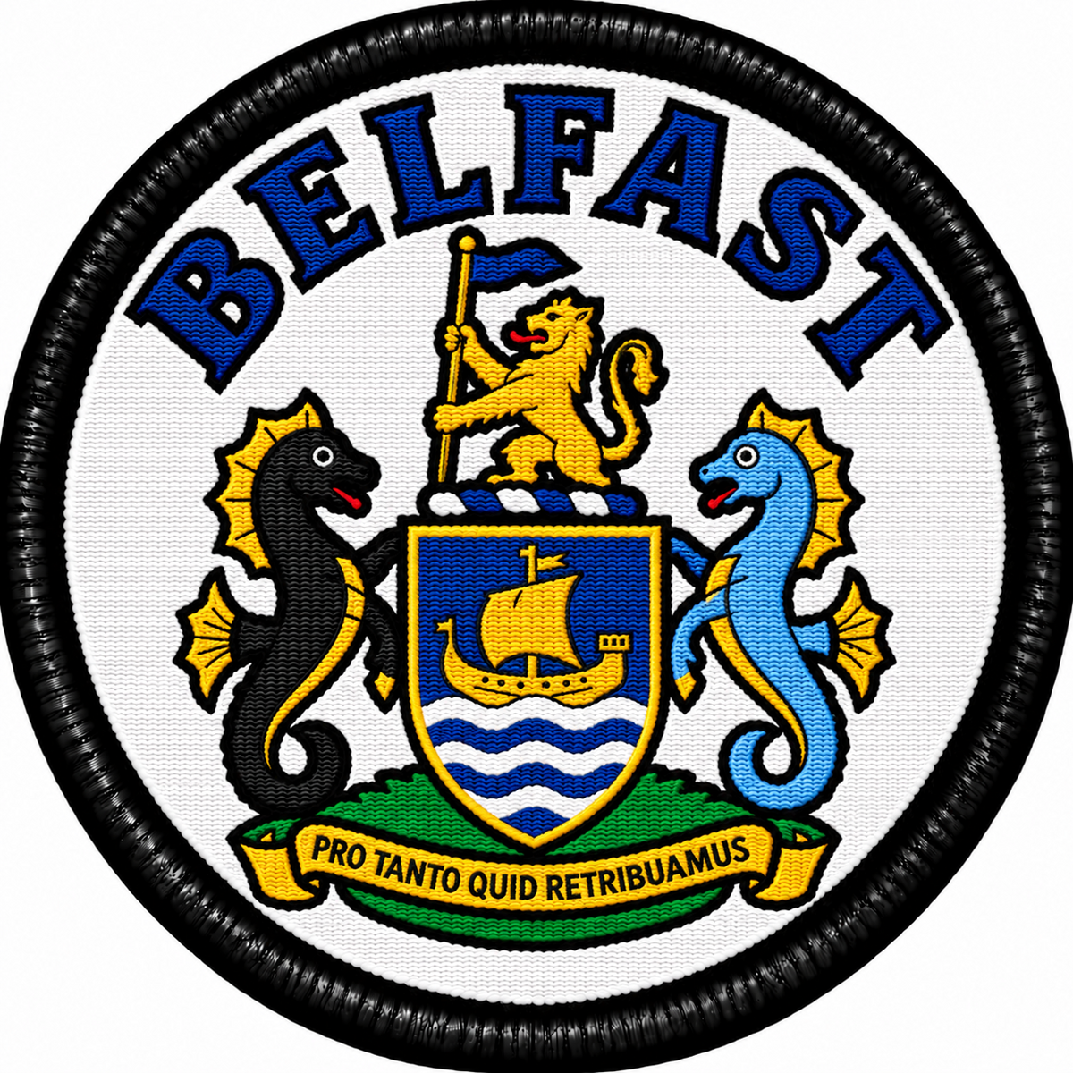 Belfast Coat of Arms 80mm Embroidered Patch