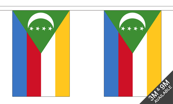 Flagmania Comoros Bunting, 9 metre bunting