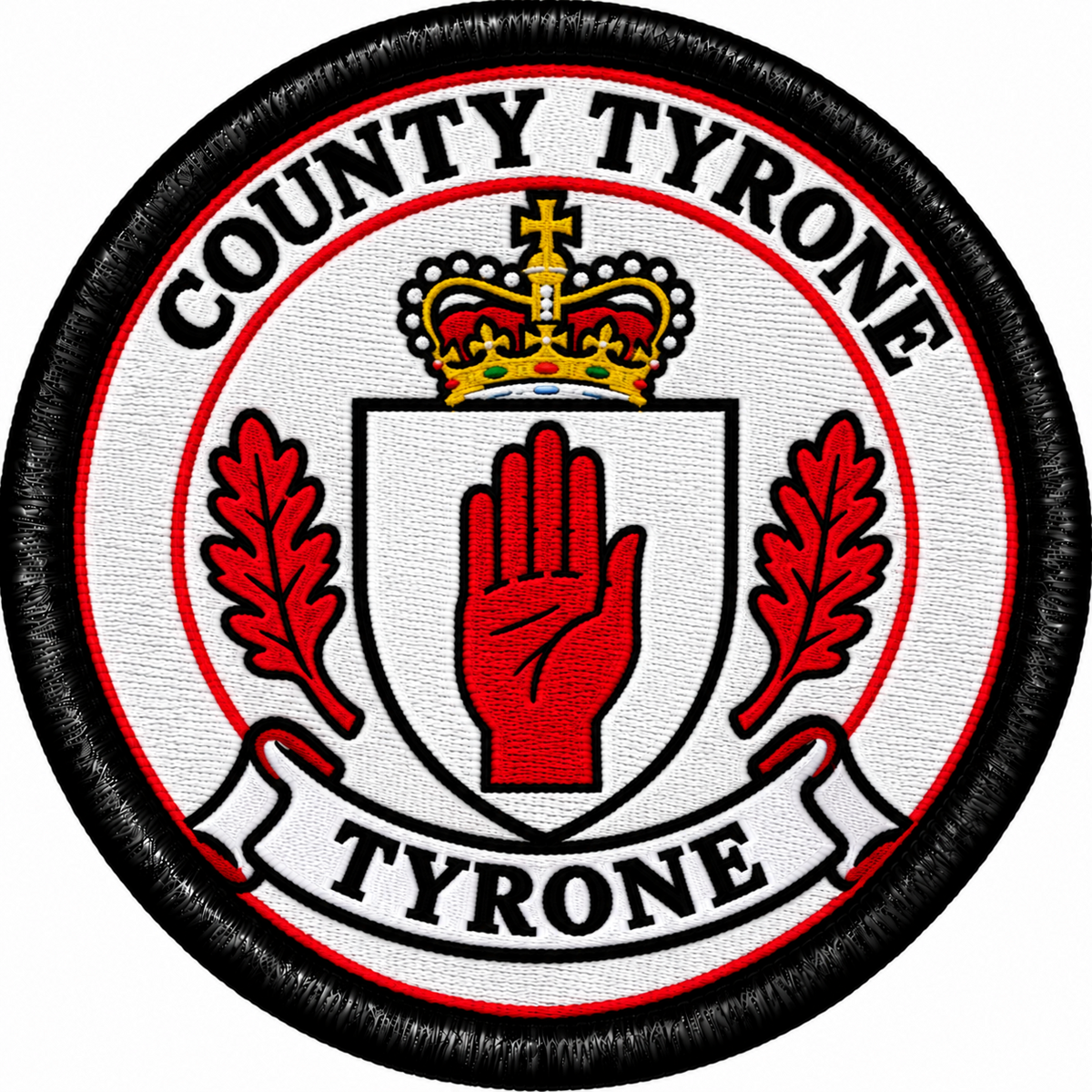 County Tyrone 80mm Embroidered Patch